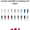 Cursor cremallera fina