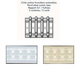Cinta Cortina Fruncidora Automática